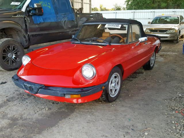 ZARBA5410E1018947 - 1984 ALFA ROMEO VELOCE 200 RED photo 2