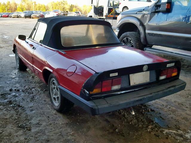 ZARBA5410E1018947 - 1984 ALFA ROMEO VELOCE 200 RED photo 3