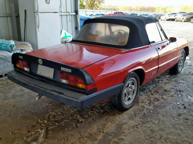 ZARBA5410E1018947 - 1984 ALFA ROMEO VELOCE 200 RED photo 4