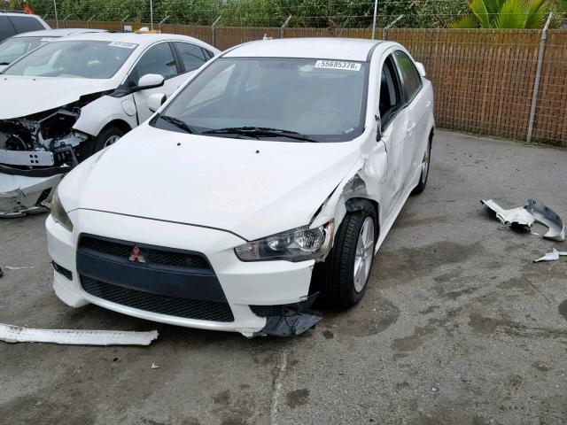 JA3AU26U99U042041 - 2009 MITSUBISHI LANCER ES/ WHITE photo 2