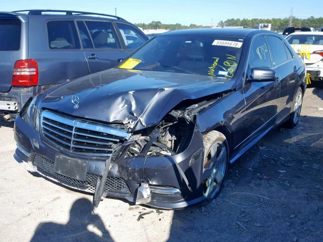 WDDHF5KB0CA551191 - 2012 MERCEDES-BENZ E 350 BLACK photo 2