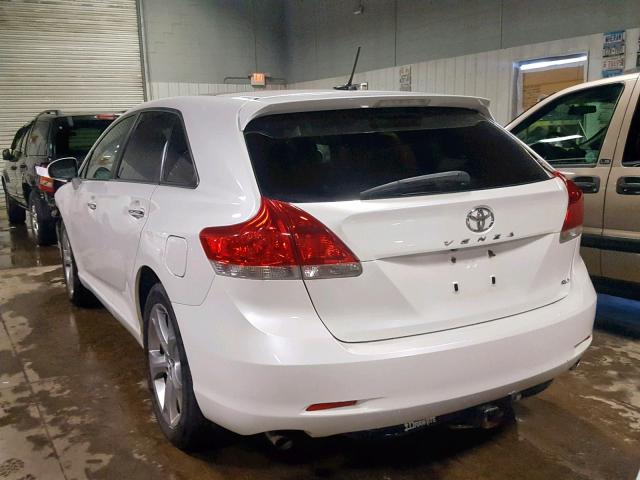 4T3BK11A19U009993 - 2009 TOYOTA VENZA BASE WHITE photo 3