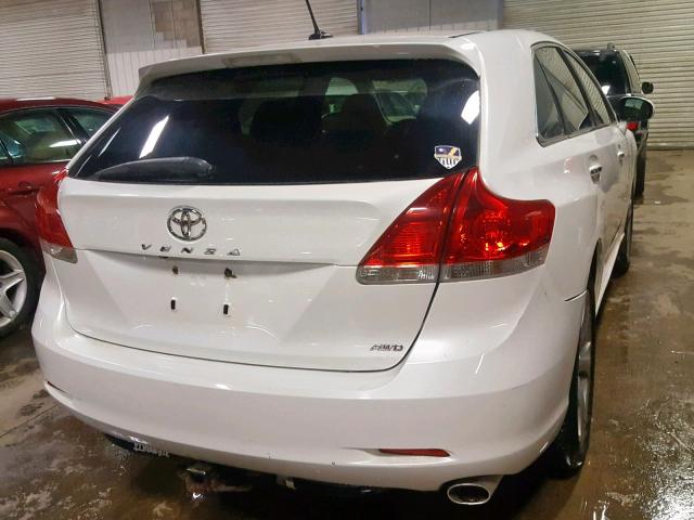 4T3BK11A19U009993 - 2009 TOYOTA VENZA BASE WHITE photo 4