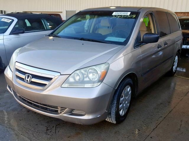 5FNRL38206B002654 - 2006 HONDA ODYSSEY LX GOLD photo 2