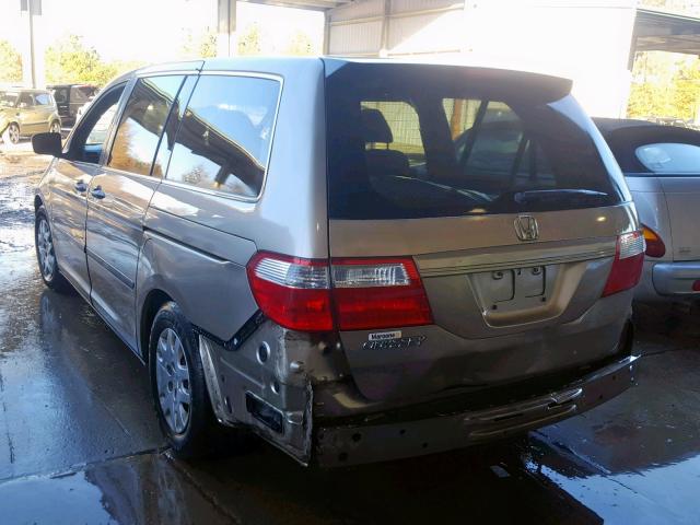 5FNRL38206B002654 - 2006 HONDA ODYSSEY LX GOLD photo 3