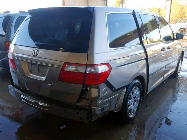 5FNRL38206B002654 - 2006 HONDA ODYSSEY LX GOLD photo 4