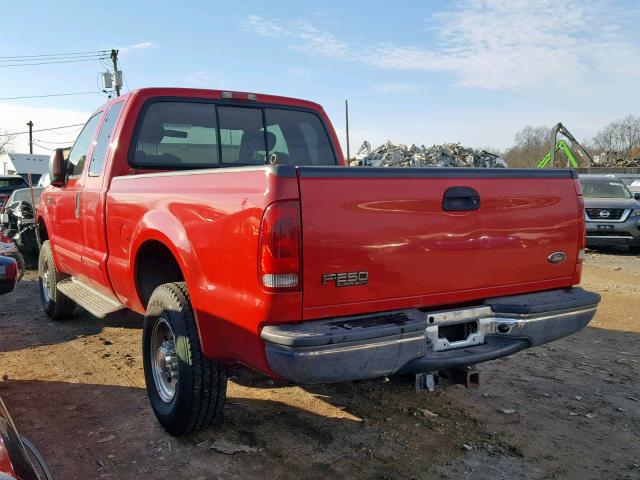 1FTNX21L83ED86910 - 2003 FORD F250 SUPER RED photo 3