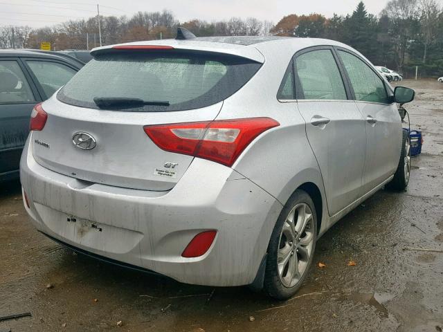 KMHD35LE2DU103363 - 2013 HYUNDAI ELANTRA GT SILVER photo 4