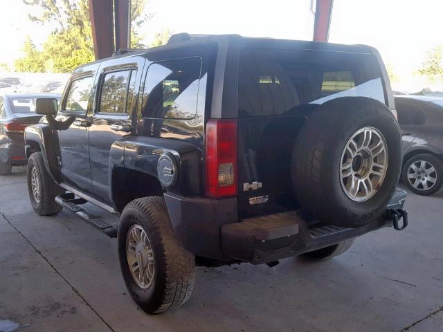 5GTDN13E578180418 - 2007 HUMMER H3 BLACK photo 3