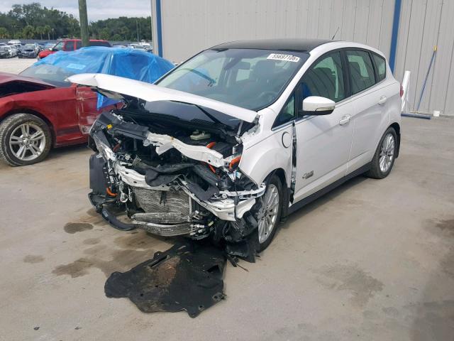 1FADP5CU3DL529266 - 2013 FORD C-MAX PREM WHITE photo 2