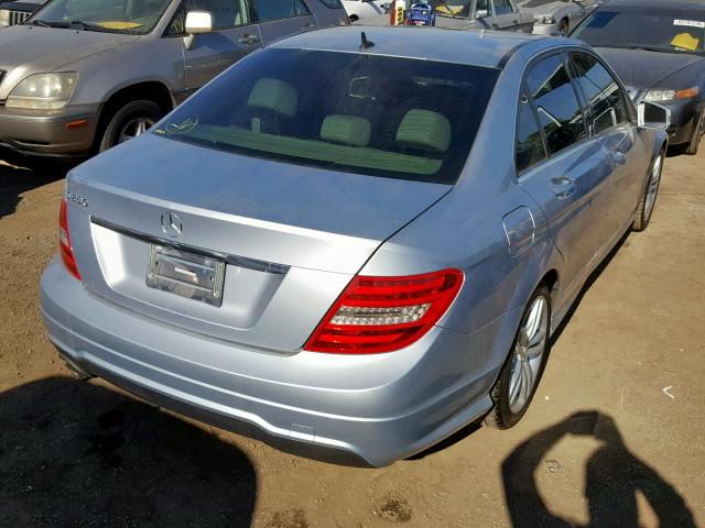 WDDGF4HB3DR256215 - 2013 MERCEDES-BENZ C 250 SILVER photo 4