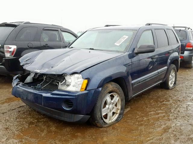 1J4GR48K85C544988 - 2005 JEEP GRAND CHER BLUE photo 2