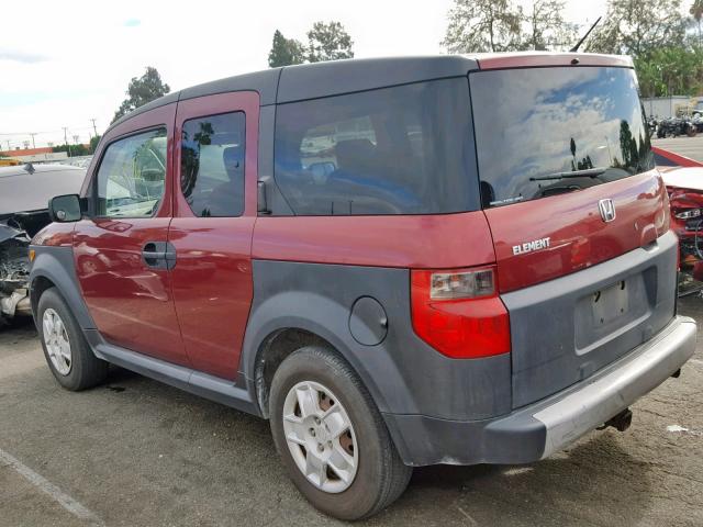 5J6YH28307L004218 - 2007 HONDA ELEMENT LX BURGUNDY photo 3