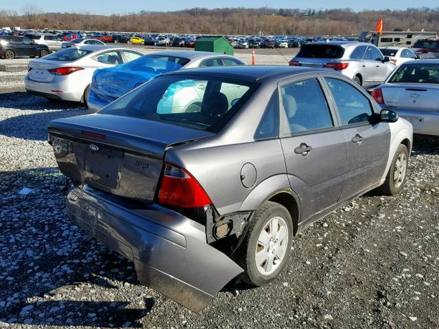 1FAFP34N67W271817 - 2007 FORD FOCUS ZX4 CHARCOAL photo 4