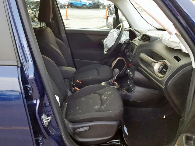 ZACCJBAB6HPF30632 - 2017 JEEP RENEGADE S იასამნისფერი ფოტო 5