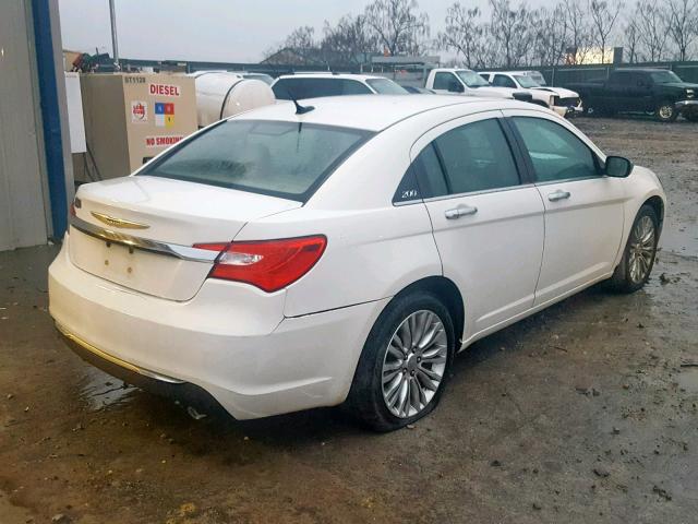 1C3BC2FB9BN500642 - 2011 CHRYSLER 200 LIMITE WHITE photo 4