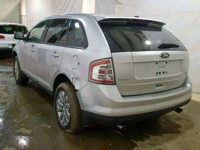 2FMDK4JC6ABB67597 - 2010 FORD EDGE SEL SILVER photo 3