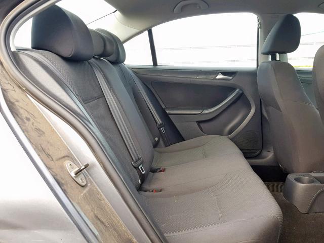 3VW2K7AJ6DM402480 - 2013 VOLKSWAGEN JETTA BASE Մոխրագույն լուսանկար 6