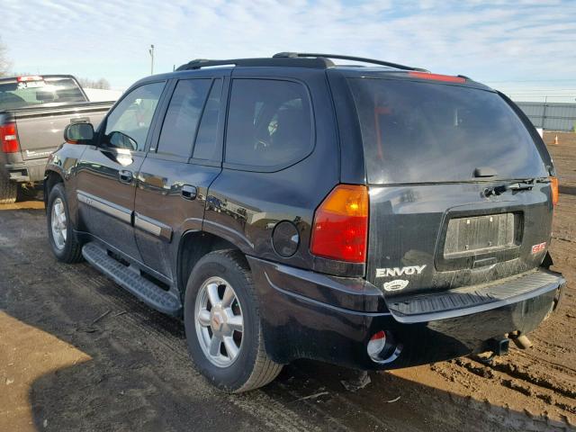 1GKDT13S042103008 - 2004 GMC ENVOY BLACK photo 3