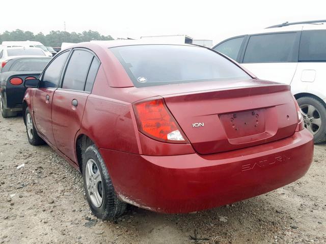 1G8AG52F95Z155559 - 2005 SATURN ION LEVEL RED photo 3