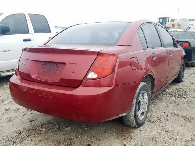 1G8AG52F95Z155559 - 2005 SATURN ION LEVEL RED photo 4