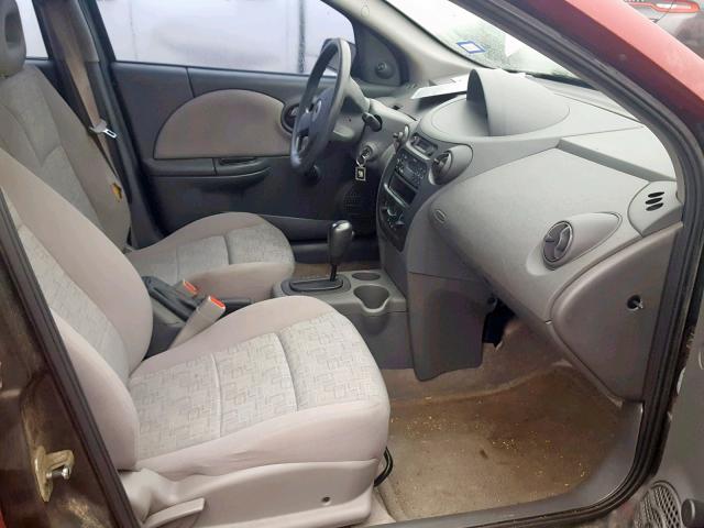 1G8AG52F95Z155559 - 2005 SATURN ION LEVEL RED photo 5