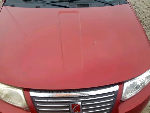 1G8AG52F95Z155559 - 2005 SATURN ION LEVEL RED photo 7