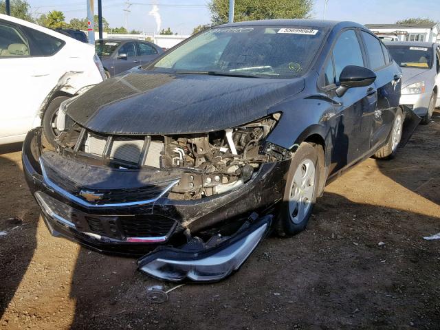 1G1BC5SM9J7158948 - 2018 CHEVROLET CRUZE LS BLACK photo 2