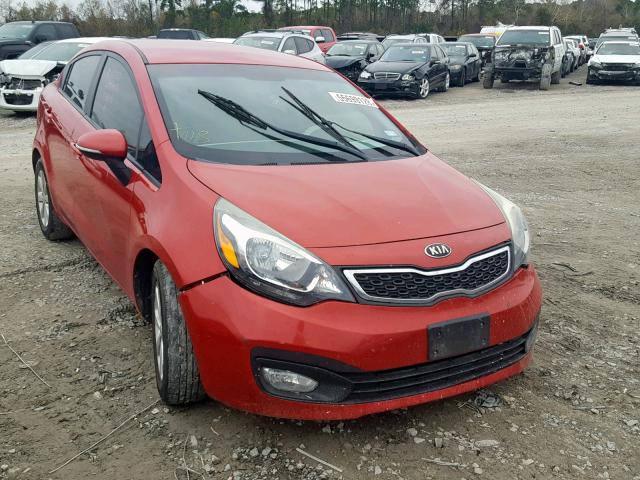 KNADN4A36D6234436 - 2013 KIA RIO EX RED photo 1