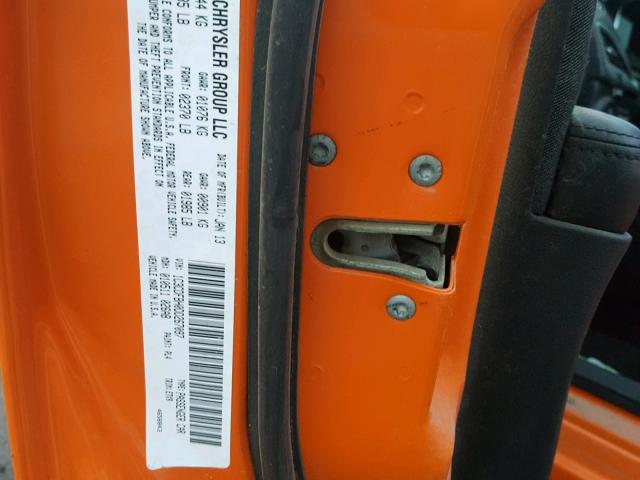 1C3CDFBH0DD267097 - 2013 DODGE DART SXT ORANGE photo 10