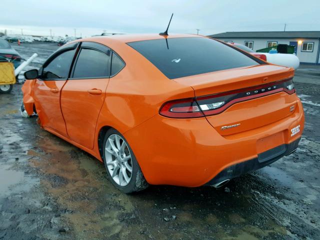 1C3CDFBH0DD267097 - 2013 DODGE DART SXT ORANGE photo 3