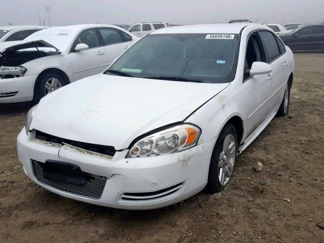 2G1WG5E32D1139801 - 2013 CHEVROLET IMPALA LT WHITE photo 2