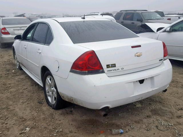 2G1WG5E32D1139801 - 2013 CHEVROLET IMPALA LT WHITE photo 3