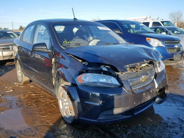 KL1TD56E99B608772 - 2009 CHEVROLET AVEO LS BLACK photo 1