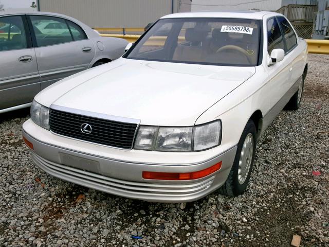 JT8UF11E5N0114260 - 1992 LEXUS LS 400 WHITE photo 2