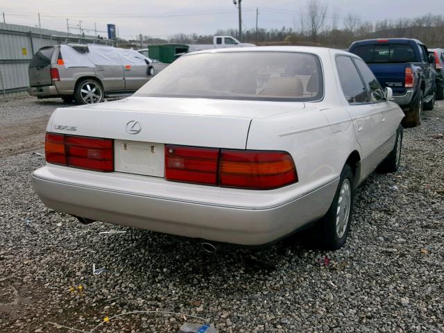 JT8UF11E5N0114260 - 1992 LEXUS LS 400 WHITE photo 4