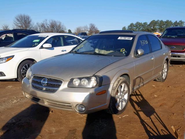 JN1DA31A32T000473 - 2002 NISSAN MAXIMA GLE TAN photo 2