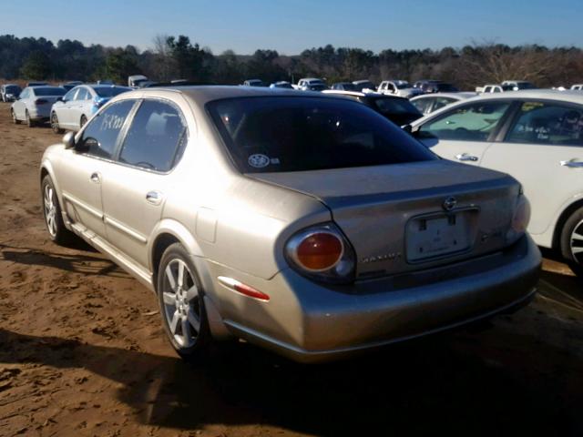 JN1DA31A32T000473 - 2002 NISSAN MAXIMA GLE TAN photo 3