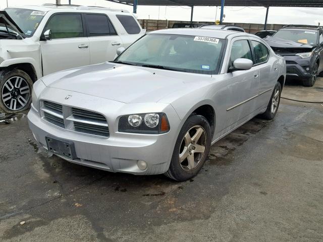 2B3CA3CV6AH186676 - 2010 DODGE CHARGER SX SILVER photo 2