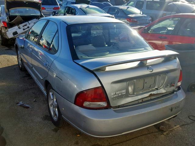 3N1AB51D62L711935 - 2002 NISSAN SENTRA SE- SILVER photo 3