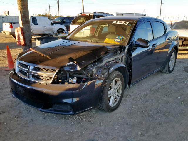 1B3BD1FBXBN526462 - 2011 DODGE AVENGER MA BLUE photo 2