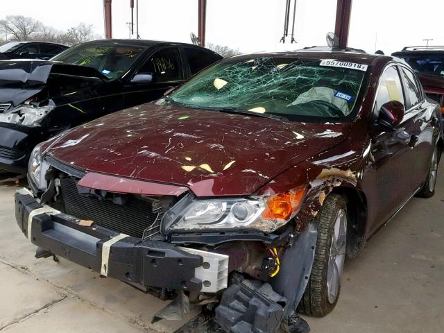 19VDE1F78DE004767 - 2013 ACURA ILX 20 TEC MAROON photo 2