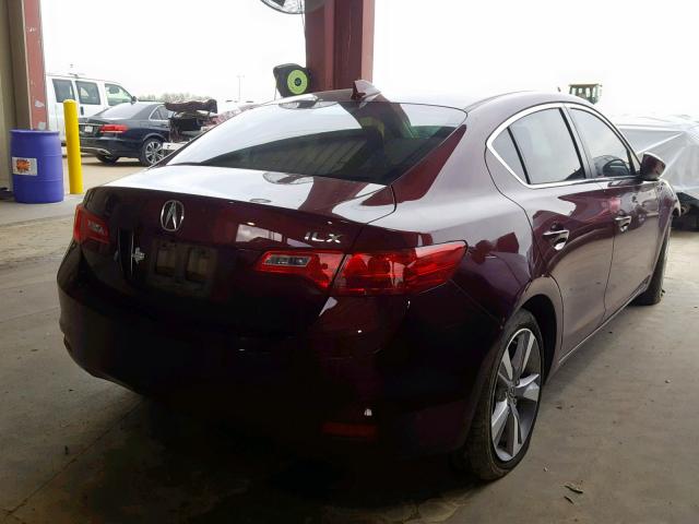 19VDE1F78DE004767 - 2013 ACURA ILX 20 TEC MAROON photo 4