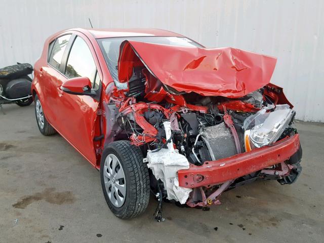 JTDKDTB32E1083275 - 2014 TOYOTA PRIUS C RED photo 1