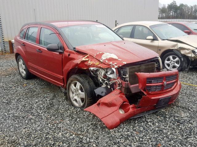 1B3HB48B77D235834 - 2007 DODGE CALIBER SX RED photo 1