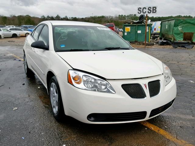 1G2ZF58BX74121151 - 2007 PONTIAC G6 VALUE L WHITE photo 1