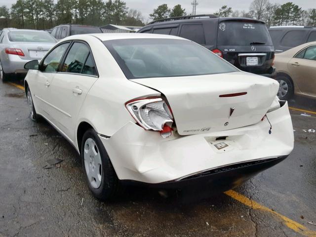 1G2ZF58BX74121151 - 2007 PONTIAC G6 VALUE L WHITE photo 3