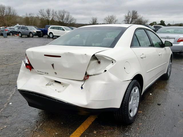 1G2ZF58BX74121151 - 2007 PONTIAC G6 VALUE L WHITE photo 4