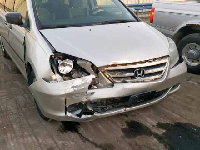 5FNRL38287B041607 - 2007 HONDA ODYSSEY LX SILVER photo 9