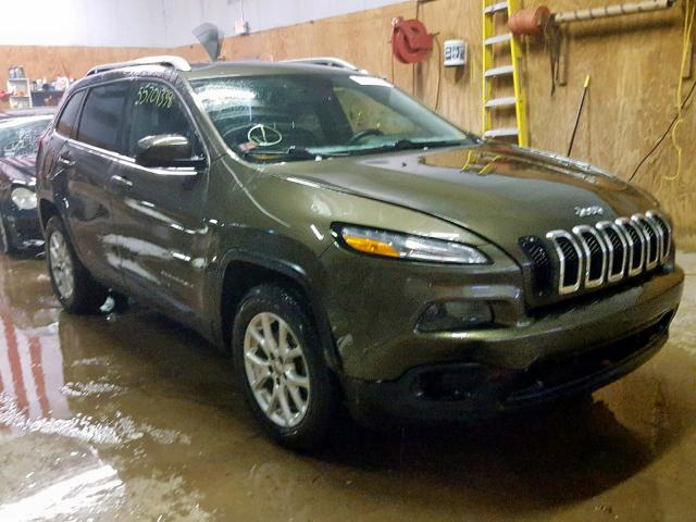 1C4PJMCS7EW223477 - 2014 JEEP CHEROKEE L GREEN photo 1